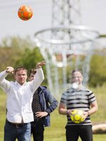 Einwurf beim Fussballgolf